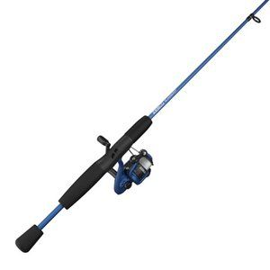 Slingshot Spinning Reel and Fishing Rod Combo, 5-Foot 6-in 2-Piece Rod, Blue